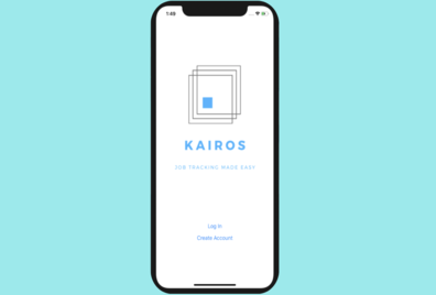 home page of kairos mobile app